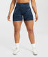 GS | Adapt Camo Seamless Ribbed Shorts - Midnight Blue/Ash Blue
